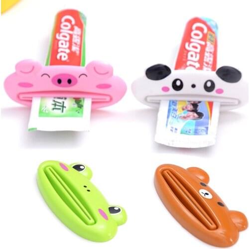 Cute Cartoon Toothpaste Tube Squeezer Easily Squeeze Paste Device Multifunctional Creative Bathroom Toothpaste Accessories