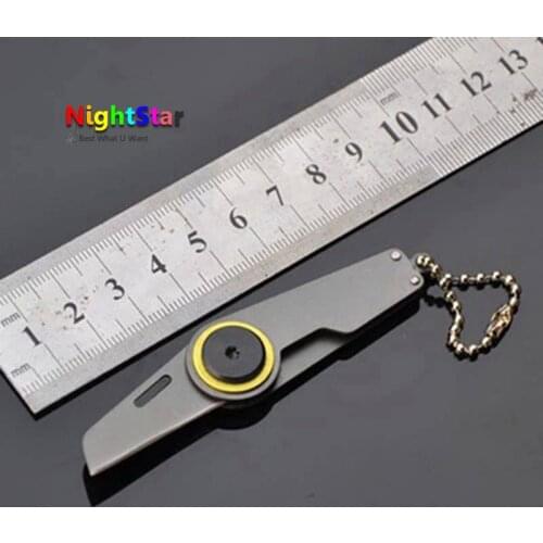 Mini Folding Knife Serge Tactical Camping Hunting Key Chain Pocket Bean Knives Handle EDC Multi Tools
