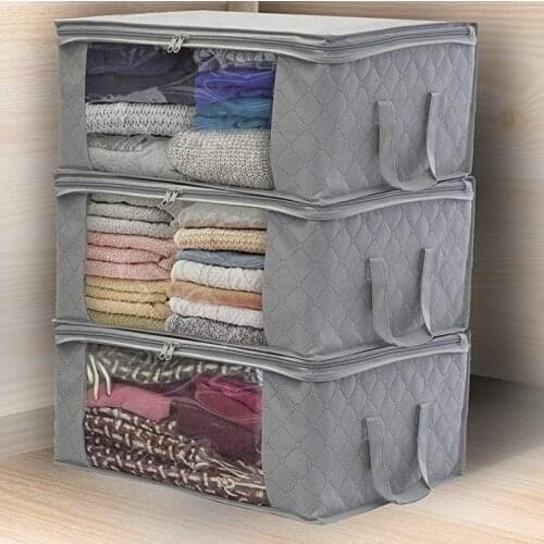 Folding Storage Box Quilt Storage Bag Wardrobe Clothing Storage Box Dust Bag