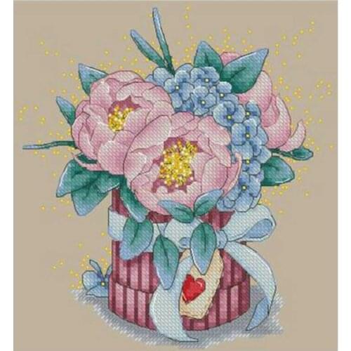 Warm flower patterns Counted Cross Stitch 11CT 14CT DIY Chinese Cross Stitch Kits Embroidery Needlework Sets