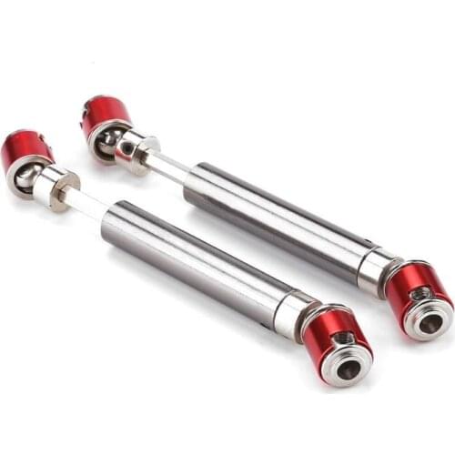2X 110-138mm Metal Drive Shaft Drive Axle Transmission Shafts for 1/10 RC Rock Crawler Car for Axial SCX10 D90 RC Accessories
