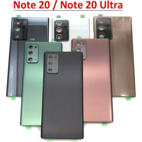 Back Cover With Camera Glass Lens For Samsung Galaxy Note 20 / Note 20 Ultra Battery Door Housing Battery back cover