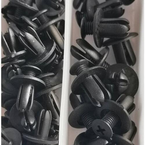 150pcs Car Push-in Fixture Clip Mudguard Clip Bumper Screw Auto Parts Plastic Rivet Trim Fixer