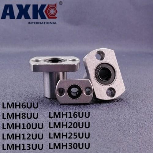 1pc LMH8UU LMH6UU LMH10UU LMH12UU LMH13UU LMH16UU LMH20UU LMH25UU LMH30UU 8mm flange linear bearing for CNC 3Dprinter linear Rod