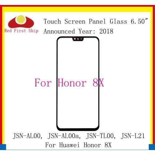10Pcs/lot Touch Screen For Huawei Honor 8X Touch Panel Front Outer Glass Lens For Honor 8X LCD Glass Replacement