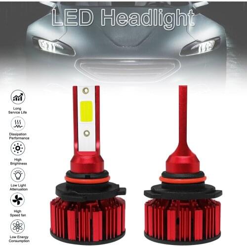 2pcs HB4 9006 Q1 12000LM 6000K 120W COB LED Car Headlight Kit Hi or Lo Light Bulb