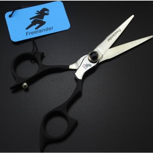 5 in. Rubber Handle Professional Hairdressing Scissors,62HRC JP440C,CUTTING SCISSORS,rotating handle,necessary for barbers