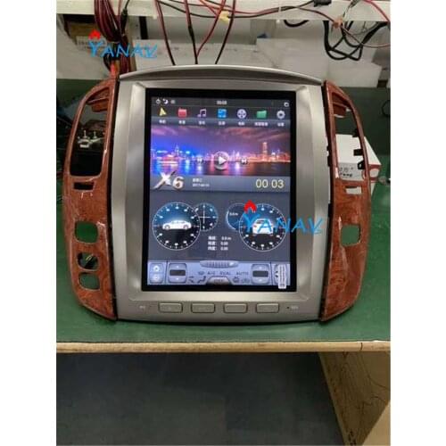 12.1''PX6 Android 9.0 Car GPS Vertical screen navigation Player For-LEXUS LX470 2004-2006 Car Multimedia Stereo support carplay