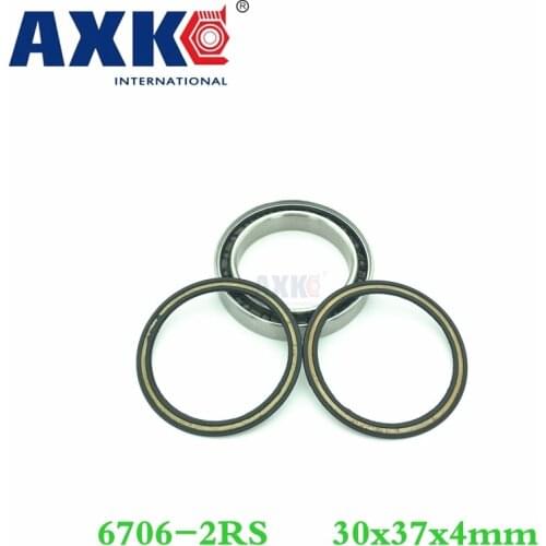 Axk 6706 Hybrid Ceramic Bearing 30*37*4 Mm Abec-1 ( 1 Pc) Industry Motor Spindle 6706hc Hybrids Si3n4 Ball Bearings 3nc 6706rs