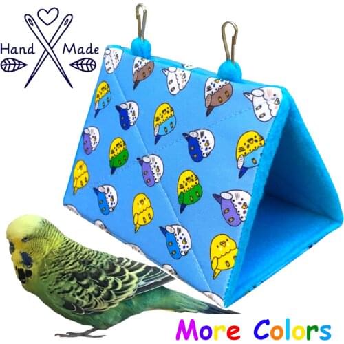 Budgie Bird Snuggle Hut, Sleepy Hut, Budgerigar Bird Tent, Bird Bedding, Parakeet Plush Hut Hammock Cave Cage Cozy Hut