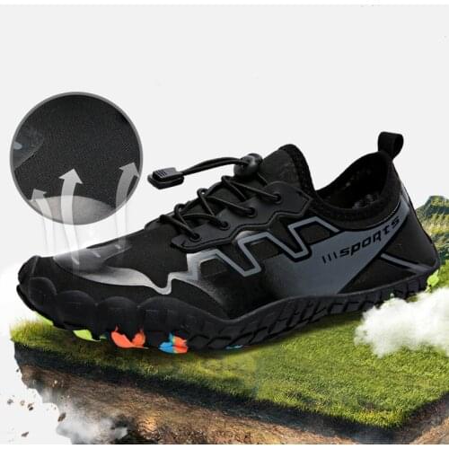 Quick Dry Men Upstream Aqua Shoes Size 35-47 Lightweight Soft Water Sport Barefoot Shoes Portable Comfortable Footwear