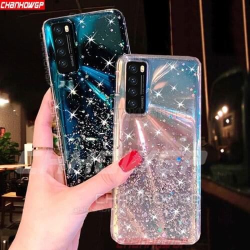 For Huawei Honor 30S Case Fashion Glitter Bling Star Soft TPU Cover For Honor 30 S 30 Pro Silicone Transparent Sequin Phone Case