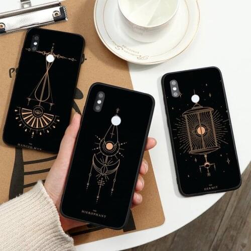 Tarot Cards Tattoo Aesthetics Phone Case For Xiaomi Redmi note 7 8 9 t k30 max3 9 s 10 pro lite