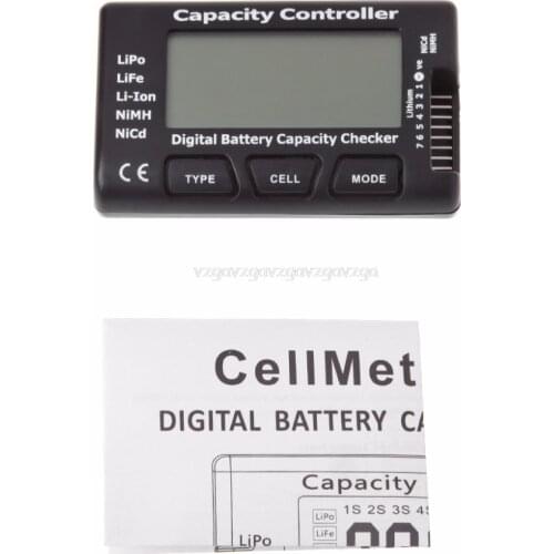 Digital Battery Capacity Checker RC CellMeter 7 For LiPo LiFe Li-ion NiMH Nicd #H028