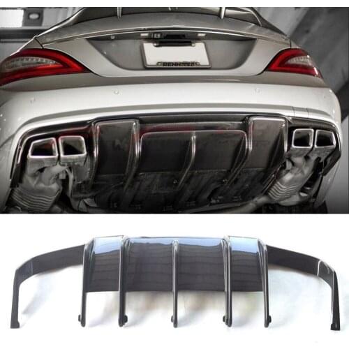 Carbon Fiber Rear Bumper Lip Diffuser Renntech Style for Mearcedes Benz W218 CLS350 CLS63 AMG Sport Bumper 2011-2014 year
