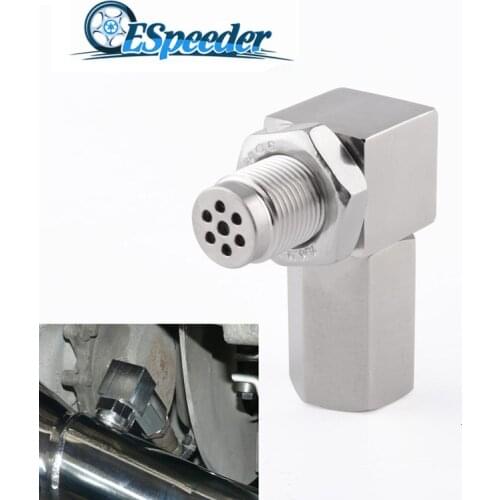 ESPEEDER Universal 90 Degree Oxygen Sensor Extender 02 Bung Extension Catalytic Converter O2 Oxygen Sensor Spacer