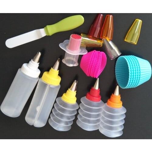 Icing Piping Nozzles Pastry Tips Cake Sugarcraft Decorating Tip Sets Tool With Several Muffin Cupcake Mold Moulds Cake Tool