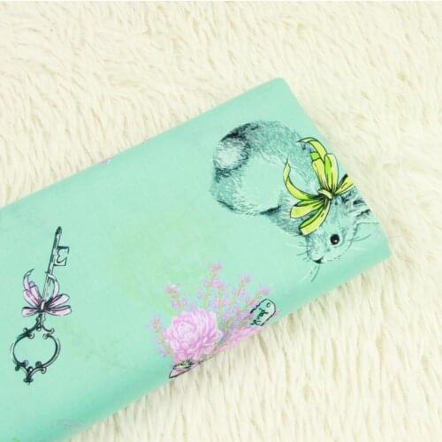 50cm*140cm Rabbit Cotton Fabric For DIY Sewing Material,Patchwork Pillows Cushions Cloth,Bedding Sheet Textile D30