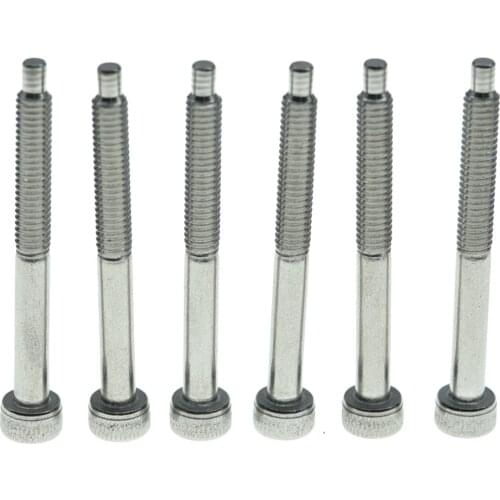 Dopro Stainless Steel Bridge Saddle Intonation Mounting Screws/Guitar Locking Nut Screws/String Lock Screws