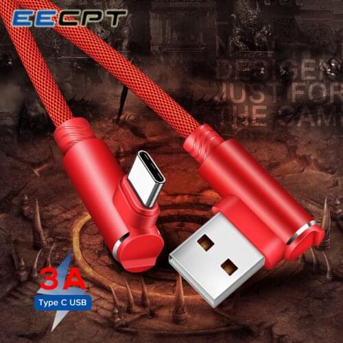 EECPT 3A USB Type C Cable for Samsung S10 S9 Quick Charge Data Wire USB Type-C Charger Cable for Android Xiaomi Mi 9 Huawei Cord