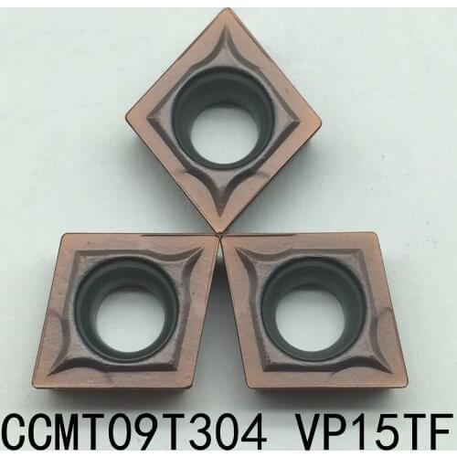 10pcs CCMT09T304 CCMT32.51 VP15TF carbide inserts Internal Turning tool face endmills Lathe Tools Milling cutter CNC tool blade