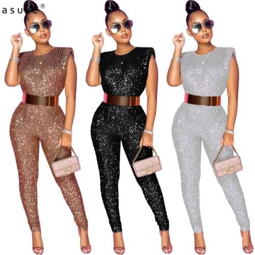 Jumpsuit Women Pants Body Black Overalls Sexy Femme Baddie Clothes One Piece Club Outfits Tracksuit Elegant Catsuit CY8863