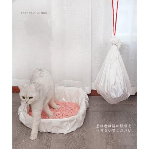 10 pieces/box Lazy shovel-free cat litter bag cat litter box Cat Toilet Bag Disposable Thickened Disposable Plastic Bag