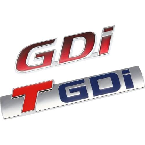 3D Metal GDI Badge TGDI Emblem 4wd Rear Trunk Decal Car Stickers For Hyundai GDI Tucson Sonata Geely Solaris Accent Car Styling
