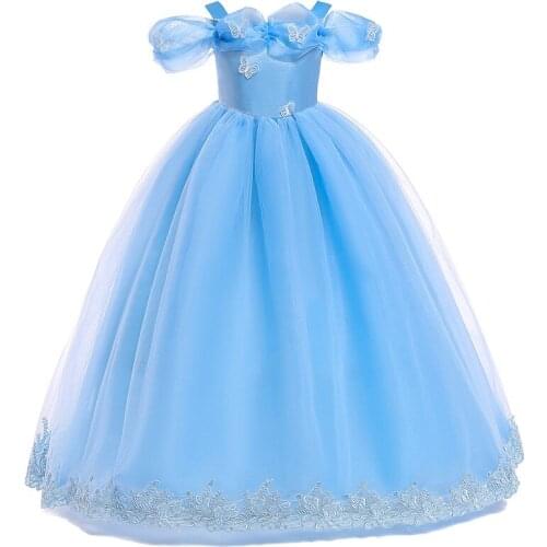 2019 Girl Party Princess Dress Baby Kids Dresses For Girls Teenager Wedding New Snow Queen Cosplay Tutu Vestido Children Clothes