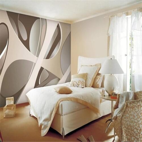 Beibehang papel de parede para quarto wallpaper European minimalist bedroom living room TV backdrop stripes abstract wallpaper