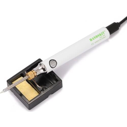 HANDSKIT USB Charging Soldering Iron 5V 8W Adjustable Temperature Electric Soldering Iron Kit with Soldering