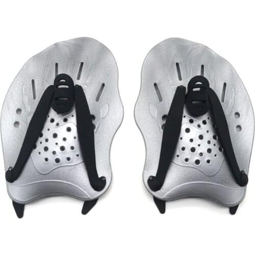 Swimming Paddles Training Adjustable Hand Webbed Gloves Pad Fins Flippers For Men Women Kids