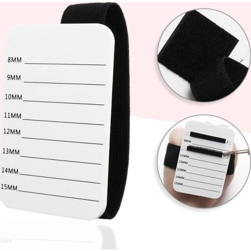 4Kinds Fake Eyelash Tray Strip Stand Holder With Belt Eyelash Extensions Hand Plate Eye Lash Grafting Palette Tool 7-14mm/8-15mm