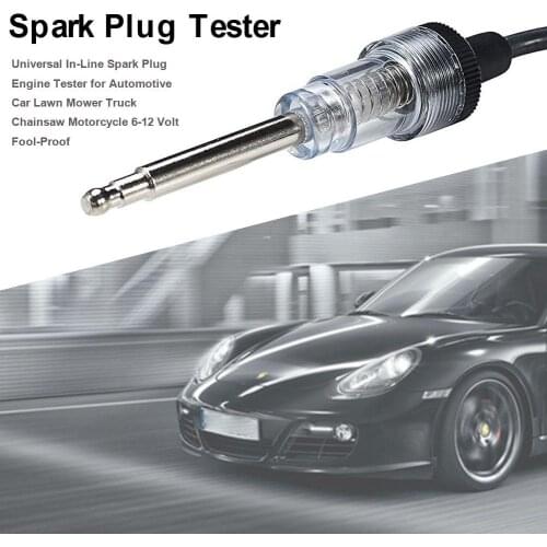 6-12VNew Adjustable Car Spark Range Test Spark Plugs Tester Wires Coils Diagnostic Tool Coil Ignition System Tester Repair Tool