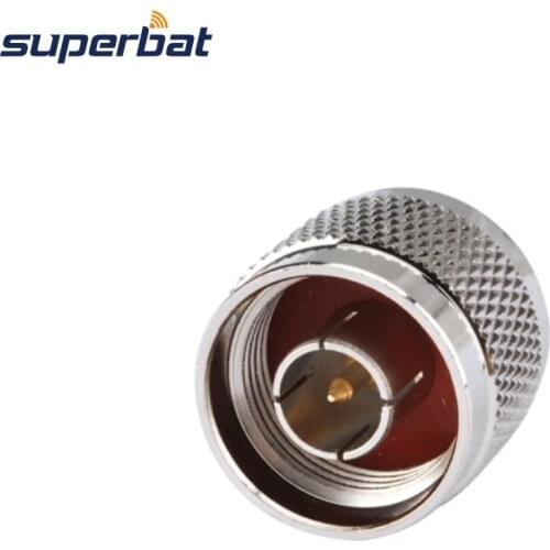 Superbat 5pcs SMA-N Adapter RP-SMA Jack(male pin) to N Male Plug straight RF Coax Connector