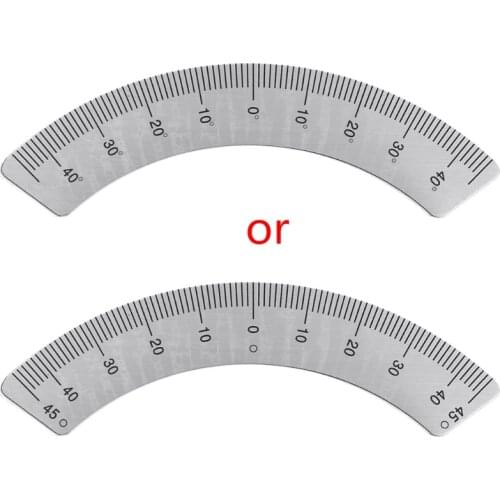 Protractors Milling Machine Part - Angle Plate Scale ruler 45 Degree Angle Arc M1197 Measuring Gauging Tools