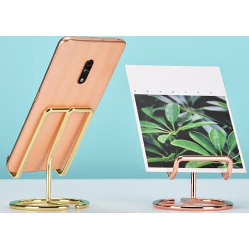 Universal Mobile Phone Holder Simple Metal Desktop Stand Desk Mount Support Holder Cellphone Bracket For Smartphone