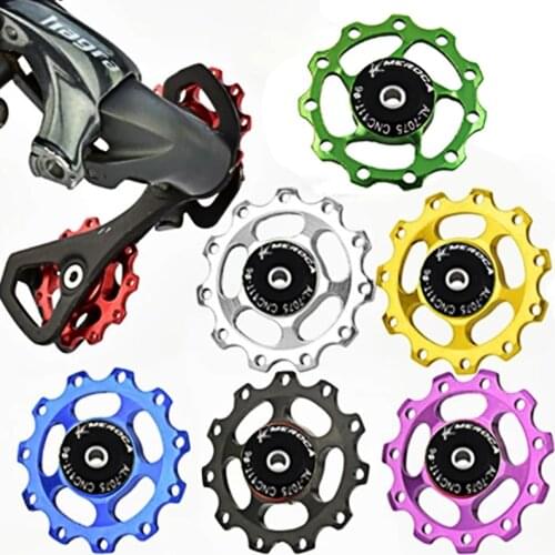 11T MTB Aluminum Alloy Bicycle Bearings Rear Derailleur Pulley Jockey Wheel Road Bike Guide Roller Idler Parts Cycling Accessory