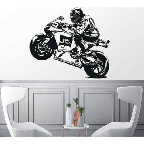 Moto GP Motorcycle Racing Sticker Vehicle Decal Posters Vinyl Wall Pegatina Decor Mural Sticker Autobike Racing Decals