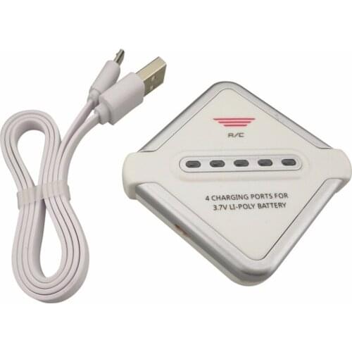 3.7V JST lithium battery 4-in-1 balanced charger for SYMA X56 X56W X54HW U818A H12C F181 8807W X8TW X300 X400 X800 H11C H11D