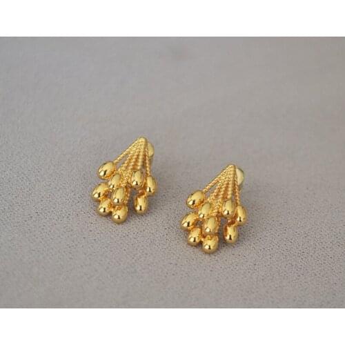 Korean version east gate design flower umbrella shape 925 silver needle simple temperament earrings earrings female