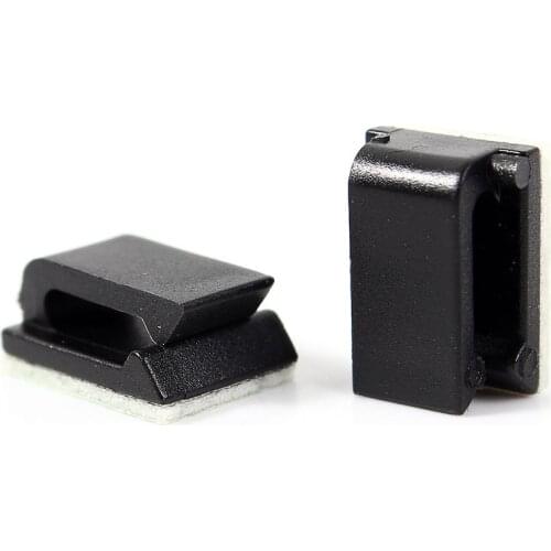 10pcs/lot Cable Clips Adhesive Backed Nylon Wire Adjustable Cable Clamps Car Wire Tie Amount Holder Black