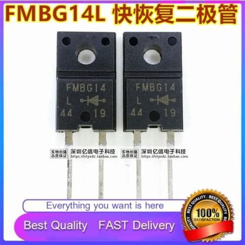 10Pcs/Lot New Original FMBG14L FMBG14 FAST RECOVERY Diode TO220-2 F PLASTIC SEALED DIRECT PLUG PACKAGE Good Quality