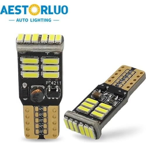 10Pcs Factory Supply T10 6000K 450LM 4014SMD Chip Width Lamp Car Interior Dome Reading Lights Door Trunk Lamps White 12V