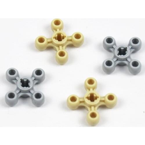 100pcs/lot Angular Wheel Cross Hole Technical Parts 32072 Knob Wheel for Boys & Girls Christmas Gifts