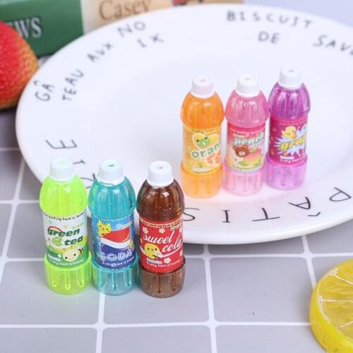 3pcs/set 1:12 Dollhouse Drink Juice Cup Miniature Simulation Drinks Doll House Decoration Accessories