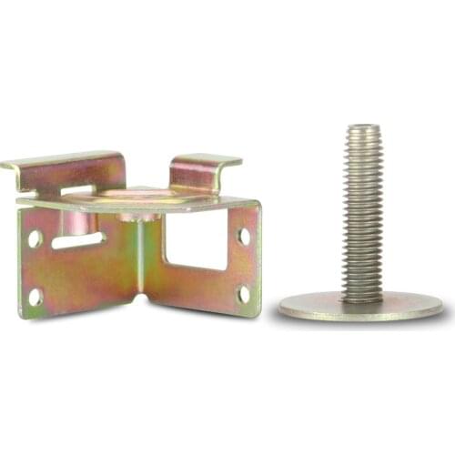 4pcs M8 Screw furniture adjustable legs 0-6cm Wood cabinet support Shelf Table Sofa Metal Leveling Feet Corner Bracket Hardware