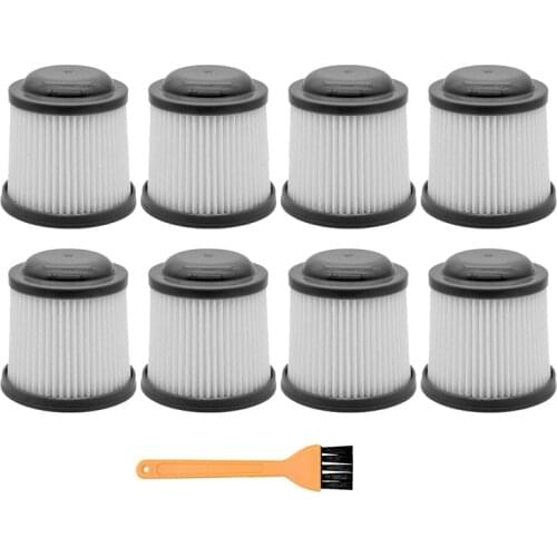 8 Pack Vacuum Replacement Filters for BlackDecker PVF110 PHV1810 PHV1210 BDH2000PL BDH1600PL BDH2020FLFH BDH1620FLFH