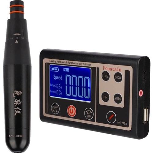 12800 rpm 9gears Tattoo Machine Semi-permanent Eye-lip Wireless Anesthesia-free Instrument Integrative Machine Small Full-waist