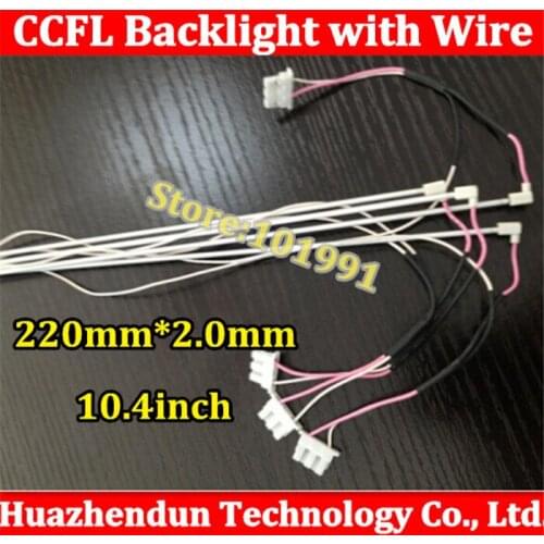 Free shipping 10pcs 220mm*2.0mm 10.4" lcd screen ccfl lamp/ccfl tube backlight for laptop Industrial screen
